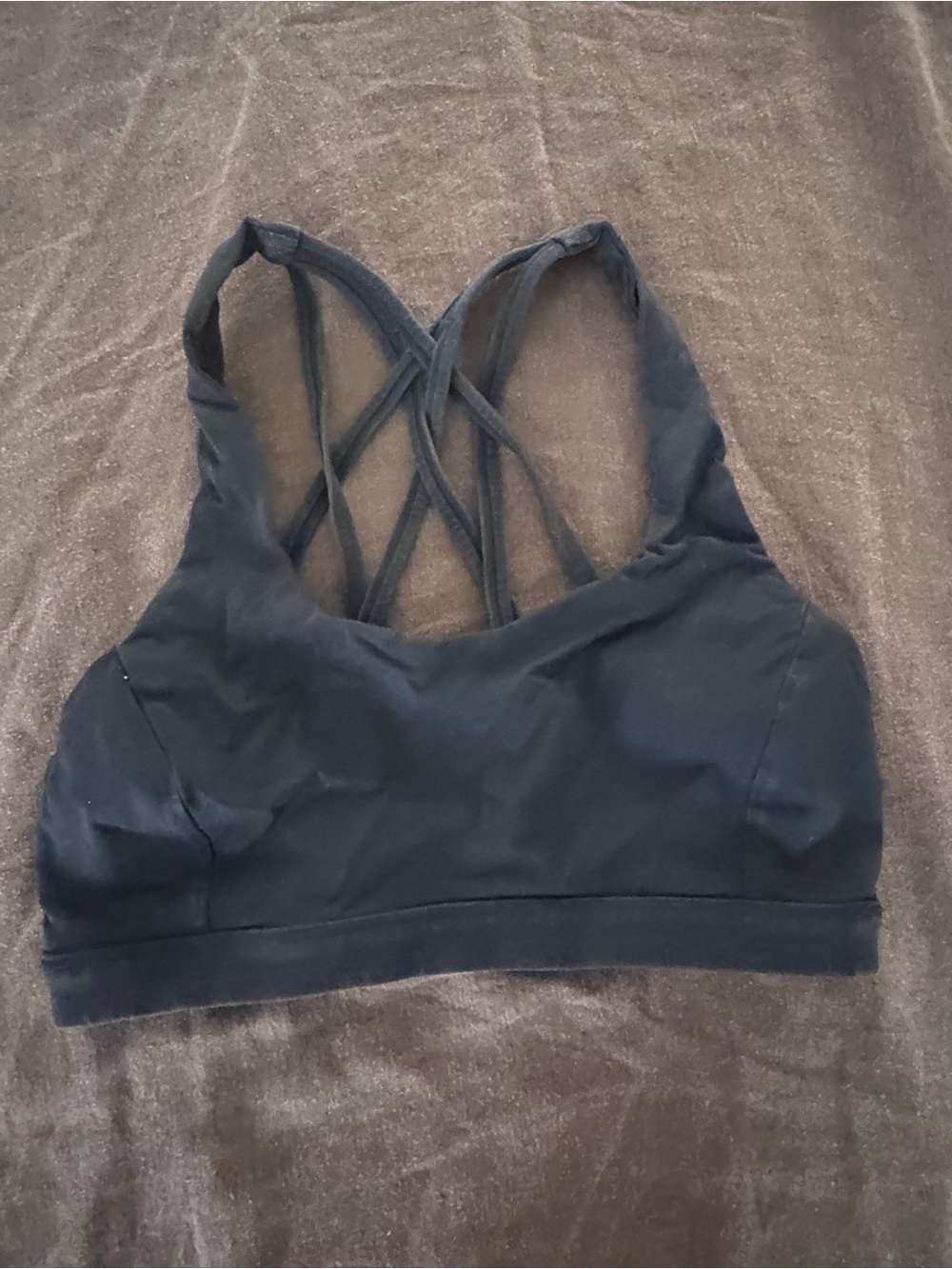 lululemon athletica Black Strappy Back Sports Bra